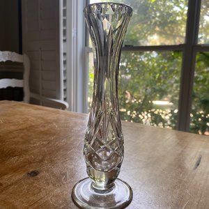 Vintage Gorham 8" Full Lead Crystal Vase "Lady Anne" cut